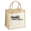 Cotton Pocket Jute Midi Tote Thumbnail
