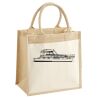 Cotton Pocket Jute Midi Tote Thumbnail