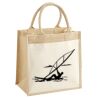 Cotton Pocket Jute Midi Tote Thumbnail