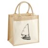 Cotton Pocket Jute Midi Tote Thumbnail