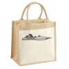 Cotton Pocket Jute Midi Tote Thumbnail