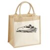 Cotton Pocket Jute Midi Tote Thumbnail