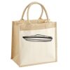 Cotton Pocket Jute Midi Tote Thumbnail