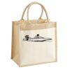 Cotton Pocket Jute Midi Tote Thumbnail
