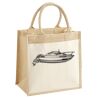 Cotton Pocket Jute Midi Tote Thumbnail