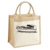 Cotton Pocket Jute Midi Tote Thumbnail