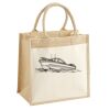 Cotton Pocket Jute Midi Tote Thumbnail