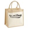 Cotton Pocket Jute Midi Tote Thumbnail
