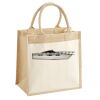 Cotton Pocket Jute Midi Tote Thumbnail