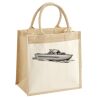Cotton Pocket Jute Midi Tote Thumbnail