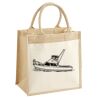 Cotton Pocket Jute Midi Tote Thumbnail