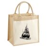 Cotton Pocket Jute Midi Tote Thumbnail
