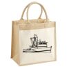 Cotton Pocket Jute Midi Tote Thumbnail