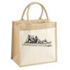 Cotton Pocket Jute Midi Tote Thumbnail