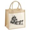 Cotton Pocket Jute Midi Tote Thumbnail