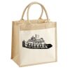 Cotton Pocket Jute Midi Tote Thumbnail