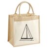 Cotton Pocket Jute Midi Tote Thumbnail