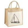 Cotton Pocket Jute Midi Tote Thumbnail