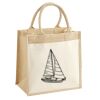 Cotton Pocket Jute Midi Tote Thumbnail