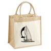Cotton Pocket Jute Midi Tote Thumbnail