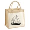 Cotton Pocket Jute Midi Tote Thumbnail