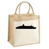 Cotton Pocket Jute Midi Tote Thumbnail