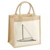 Cotton Pocket Jute Midi Tote Thumbnail