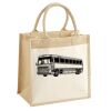 Cotton Pocket Jute Midi Tote Thumbnail