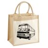 Cotton Pocket Jute Midi Tote Thumbnail
