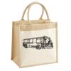 Cotton Pocket Jute Midi Tote Thumbnail