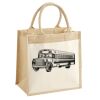 Cotton Pocket Jute Midi Tote Thumbnail