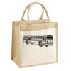 Cotton Pocket Jute Midi Tote Thumbnail