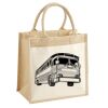 Cotton Pocket Jute Midi Tote Thumbnail