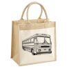 Cotton Pocket Jute Midi Tote Thumbnail