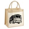 Cotton Pocket Jute Midi Tote Thumbnail