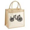 Cotton Pocket Jute Midi Tote Thumbnail