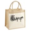 Cotton Pocket Jute Midi Tote Thumbnail
