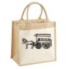 Cotton Pocket Jute Midi Tote Thumbnail