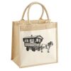 Cotton Pocket Jute Midi Tote Thumbnail