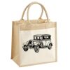 Cotton Pocket Jute Midi Tote Thumbnail