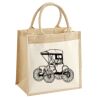 Cotton Pocket Jute Midi Tote Thumbnail