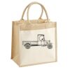 Cotton Pocket Jute Midi Tote Thumbnail
