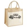 Cotton Pocket Jute Midi Tote Thumbnail