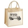 Cotton Pocket Jute Midi Tote Thumbnail