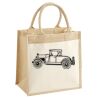 Cotton Pocket Jute Midi Tote Thumbnail
