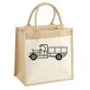 Cotton Pocket Jute Midi Tote Thumbnail