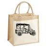 Cotton Pocket Jute Midi Tote Thumbnail