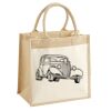 Cotton Pocket Jute Midi Tote Thumbnail