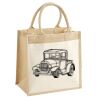 Cotton Pocket Jute Midi Tote Thumbnail
