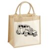 Cotton Pocket Jute Midi Tote Thumbnail
